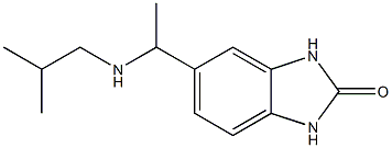 5-{1-[(2-methylpropyl)amino]ethyl}-2,3-dihydro-1H-1,3-benzodiazol-2-one Structure