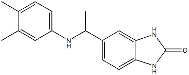 5-{1-[(3,4-dimethylphenyl)amino]ethyl}-2,3-dihydro-1H-1,3-benzodiazol-2-one
