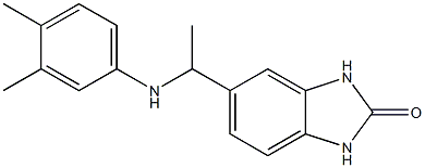  5-{1-[(3,4-dimethylphenyl)amino]ethyl}-2,3-dihydro-1H-1,3-benzodiazol-2-one