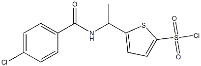 5-{1-[(4-chlorophenyl)formamido]ethyl}thiophene-2-sulfonyl chloride