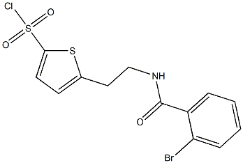 5-{2-[(2-bromophenyl)formamido]ethyl}thiophene-2-sulfonyl chloride Structure