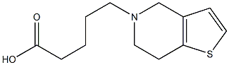 5-{4H,5H,6H,7H-thieno[3,2-c]pyridin-5-yl}pentanoic acid 结构式