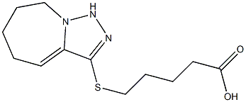 5-{5H,6H,7H,8H,9H-[1,2,4]triazolo[3,4-a]azepin-3-ylsulfanyl}pentanoic acid,,结构式
