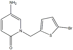 5-amino-1-[(5-bromothiophen-2-yl)methyl]-1,2-dihydropyridin-2-one Structure