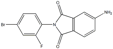 5-amino-2-(4-bromo-2-fluorophenyl)-2,3-dihydro-1H-isoindole-1,3-dione,,结构式