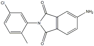 5-amino-2-(5-chloro-2-methylphenyl)-2,3-dihydro-1H-isoindole-1,3-dione 结构式