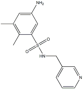 5-amino-2,3-dimethyl-N-(pyridin-3-ylmethyl)benzene-1-sulfonamide|