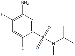 5-amino-2,4-difluoro-N-methyl-N-(propan-2-yl)benzene-1-sulfonamide 结构式