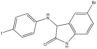 5-bromo-3-[(4-iodophenyl)amino]-2,3-dihydro-1H-indol-2-one