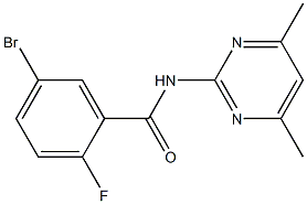  5-bromo-N-(4,6-dimethylpyrimidin-2-yl)-2-fluorobenzamide