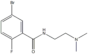 5-bromo-N-[2-(dimethylamino)ethyl]-2-fluorobenzamide Structure