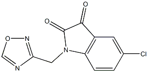 5-chloro-1-(1,2,4-oxadiazol-3-ylmethyl)-2,3-dihydro-1H-indole-2,3-dione|