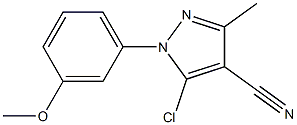 5-chloro-1-(3-methoxyphenyl)-3-methyl-1H-pyrazole-4-carbonitrile