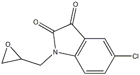 5-chloro-1-(oxiran-2-ylmethyl)-2,3-dihydro-1H-indole-2,3-dione Structure
