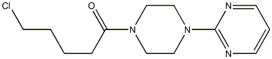 5-chloro-1-[4-(pyrimidin-2-yl)piperazin-1-yl]pentan-1-one,,结构式