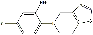 5-chloro-2-(6,7-dihydrothieno[3,2-c]pyridin-5(4H)-yl)aniline 化学構造式