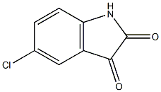 5-chloro-2,3-dihydro-1H-indole-2,3-dione 化学構造式