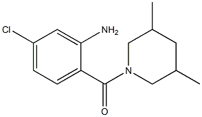 5-chloro-2-[(3,5-dimethylpiperidin-1-yl)carbonyl]aniline 结构式