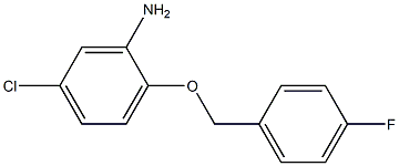 5-chloro-2-[(4-fluorophenyl)methoxy]aniline Struktur