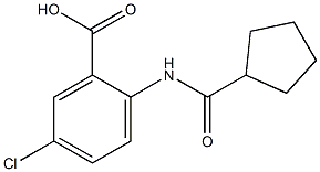 5-chloro-2-[(cyclopentylcarbonyl)amino]benzoic acid Structure