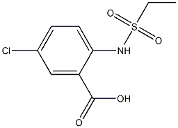 5-chloro-2-[(ethylsulfonyl)amino]benzoic acid Structure