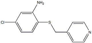 5-chloro-2-[(pyridin-4-ylmethyl)sulfanyl]aniline Structure