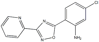 5-chloro-2-[3-(pyridin-2-yl)-1,2,4-oxadiazol-5-yl]aniline Structure