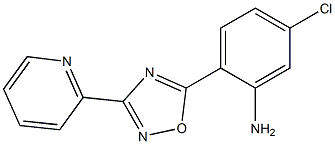 5-chloro-2-[3-(pyridin-2-yl)-1,2,4-oxadiazol-5-yl]aniline 结构式