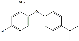 5-chloro-2-[4-(propan-2-yl)phenoxy]aniline,,结构式