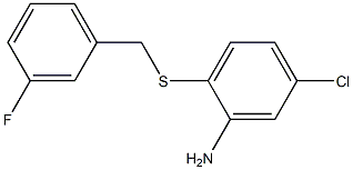 5-chloro-2-{[(3-fluorophenyl)methyl]sulfanyl}aniline