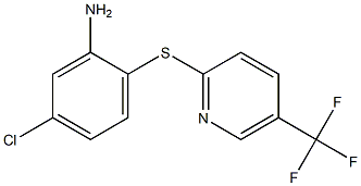 5-chloro-2-{[5-(trifluoromethyl)pyridin-2-yl]sulfanyl}aniline Struktur