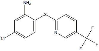 5-chloro-2-{[5-(trifluoromethyl)pyridin-2-yl]sulfanyl}aniline Structure