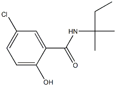 5-chloro-2-hydroxy-N-(2-methylbutan-2-yl)benzamide Struktur