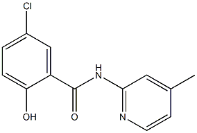 5-chloro-2-hydroxy-N-(4-methylpyridin-2-yl)benzamide Structure