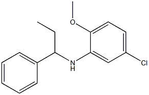 5-chloro-2-methoxy-N-(1-phenylpropyl)aniline|