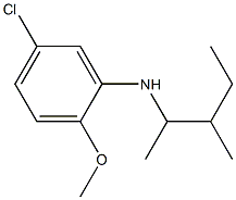 5-chloro-2-methoxy-N-(3-methylpentan-2-yl)aniline|