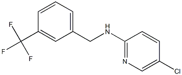 5-chloro-N-{[3-(trifluoromethyl)phenyl]methyl}pyridin-2-amine,,结构式