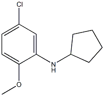 5-chloro-N-cyclopentyl-2-methoxyaniline,,结构式