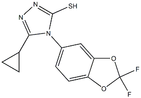5-cyclopropyl-4-(2,2-difluoro-2H-1,3-benzodioxol-5-yl)-4H-1,2,4-triazole-3-thiol