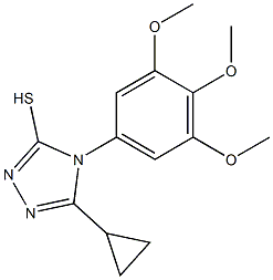 5-cyclopropyl-4-(3,4,5-trimethoxyphenyl)-4H-1,2,4-triazole-3-thiol