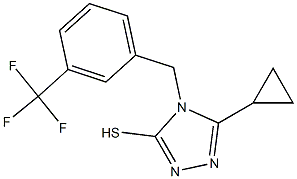 5-cyclopropyl-4-{[3-(trifluoromethyl)phenyl]methyl}-4H-1,2,4-triazole-3-thiol