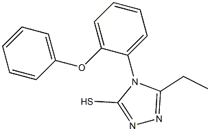 5-ethyl-4-(2-phenoxyphenyl)-4H-1,2,4-triazole-3-thiol Structure