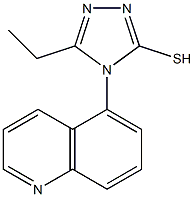 5-ethyl-4-(quinolin-5-yl)-4H-1,2,4-triazole-3-thiol 结构式