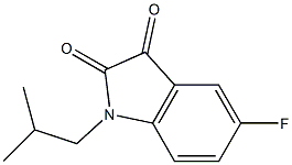 5-fluoro-1-(2-methylpropyl)-2,3-dihydro-1H-indole-2,3-dione Structure