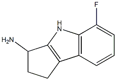 5-fluoro-1H,2H,3H,4H-cyclopenta[b]indol-3-amine Struktur
