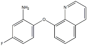 5-fluoro-2-(quinolin-8-yloxy)aniline,,结构式