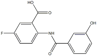5-fluoro-2-[(3-hydroxybenzoyl)amino]benzoic acid