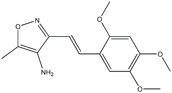 5-methyl-3-[(E)-2-(2,4,5-trimethoxyphenyl)vinyl]isoxazol-4-amine