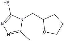 5-methyl-4-(oxolan-2-ylmethyl)-4H-1,2,4-triazole-3-thiol Structure