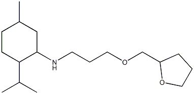 5-methyl-N-[3-(oxolan-2-ylmethoxy)propyl]-2-(propan-2-yl)cyclohexan-1-amine Structure